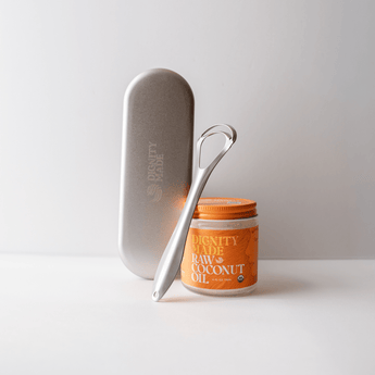 Oil Pulling Kit With Tongue Scraper - Dignity Made