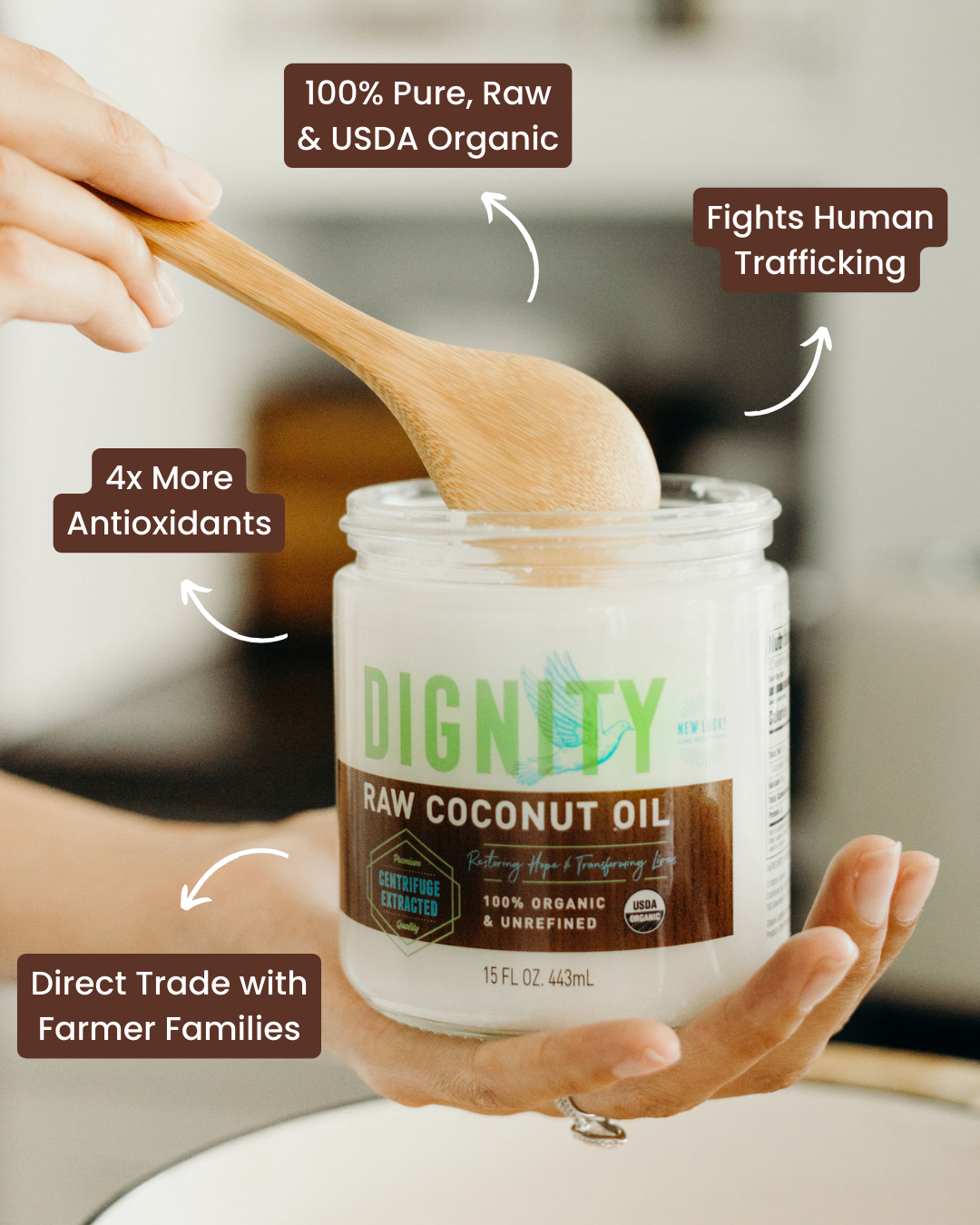 100% RAW Organic, Unrefined, Non-GMO, Non-hexane Coconut Oil – Dignity Made